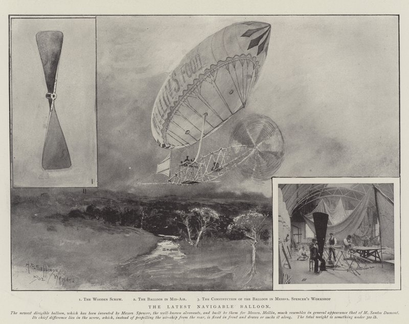 Den nyeste navigerbare ballongen av Henry Charles Seppings Wright