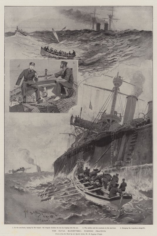 Sjømanøvrene, Torpedoøvelse av Henry Charles Seppings Wright