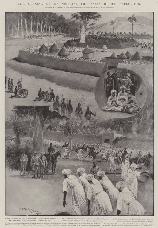Åpningen av Nigeria, Zaria Relief Expedition av Henry Charles Seppings Wright