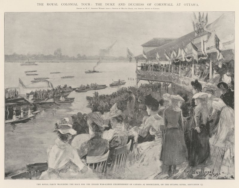 Royal Colonial Tour, hertugen og hertuginnen av Cornwall i Ottawa av Henry Charles Seppings Wright