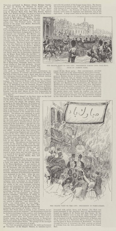 Shahens besøk i byen av Henry Charles Seppings Wright