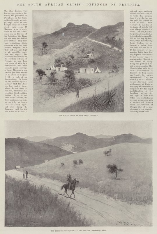 Den sørafrikanske krisen, forsvaret av Pretoria av Henry Charles Seppings Wright