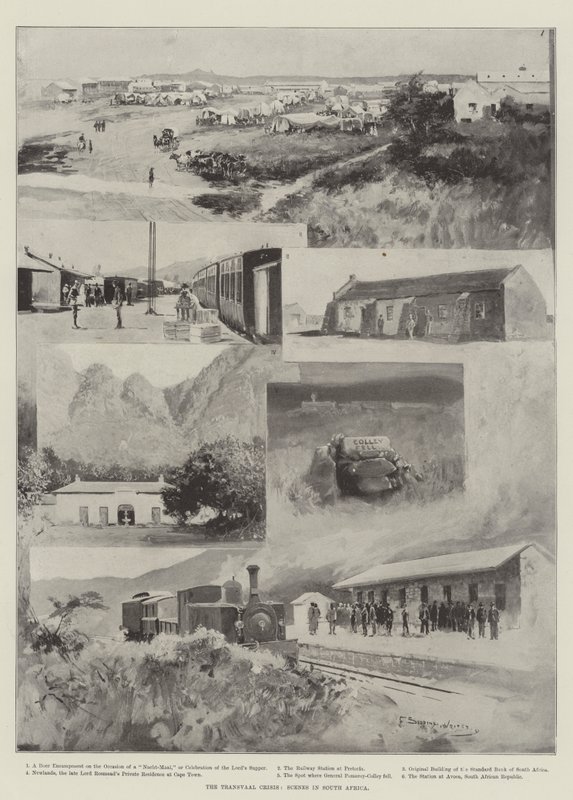 Transvaal-krisen, scener i Sør-Afrika av Henry Charles Seppings Wright