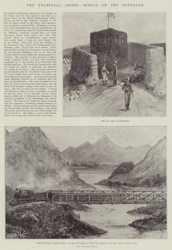 Transvaal-krisen, scener på grensen av Henry Charles Seppings Wright