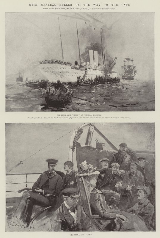 Med general Buller på vei til Kapp av Henry Charles Seppings Wright