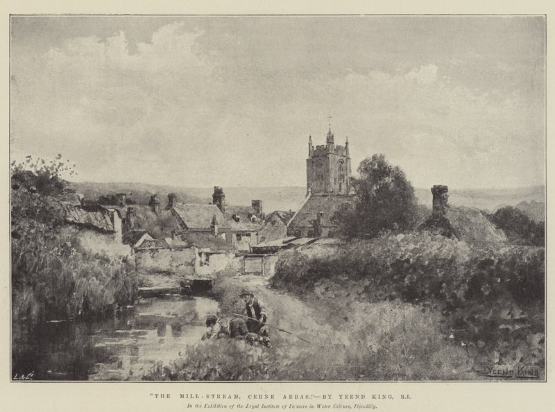 The Mill-Stream, Cerne Abbas av Henry John Yeend King