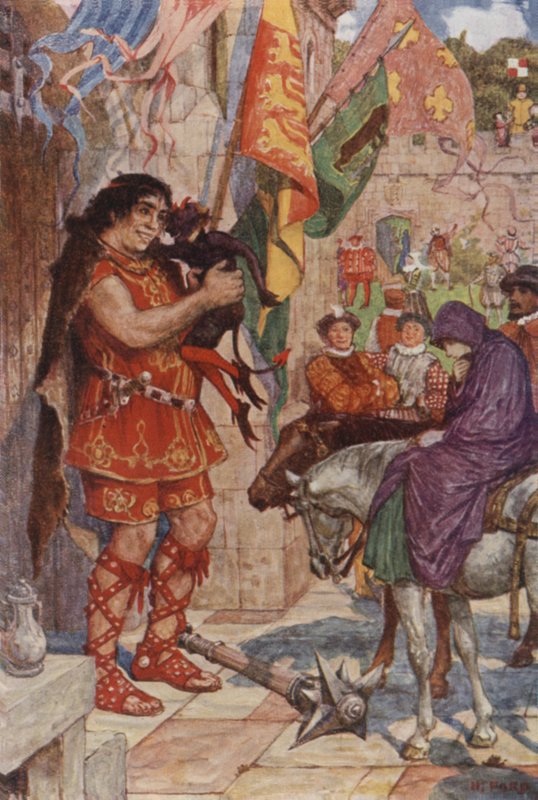 Han fanget Dickie i armene og holdt ham inntil hodet av Henry Justice Ford