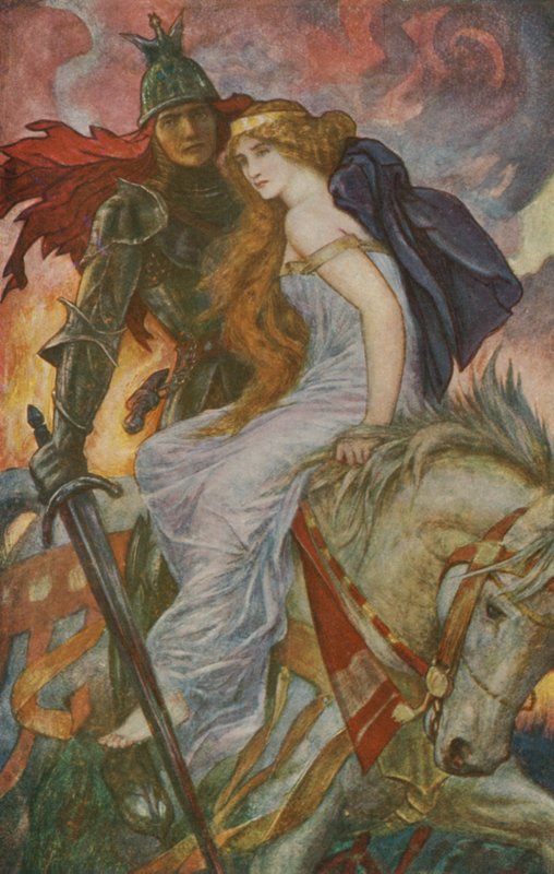 Lancelot Bears utenfor Guenevere av Henry Justice Ford