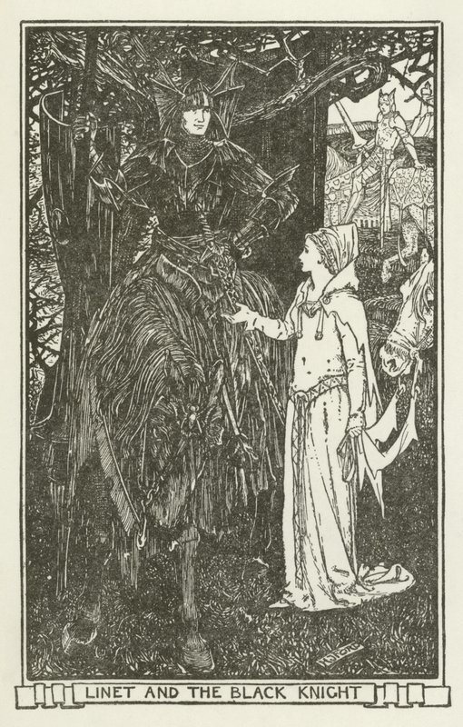 Linet og den svarte ridderen av Henry Justice Ford