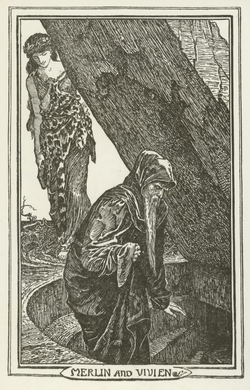 Merlin og Vivien av Henry Justice Ford