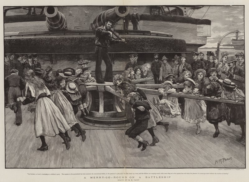 En merry-go-Round på et slagskip av Henry Marriott Paget