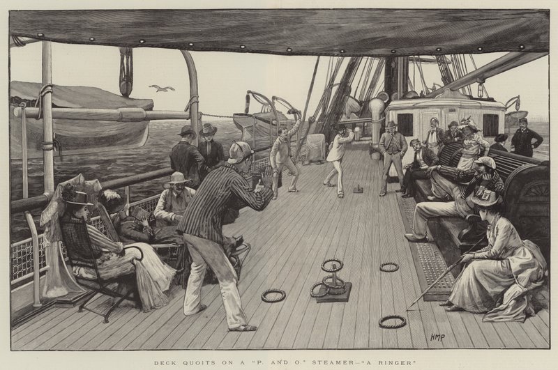 Deck Quoits på en P og O Steamer, A Ringer av Henry Marriott Paget