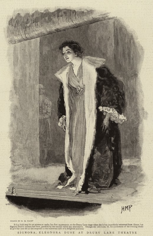 Signora Eleonora Duse på Drury Lane Theatre av Henry Marriott Paget