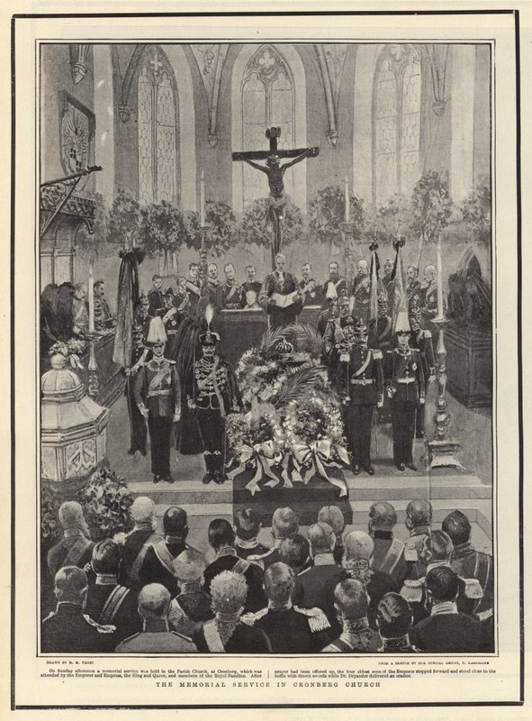 Minnegudstjenesten i Cronberg kirke av Henry Marriott Paget
