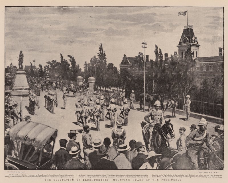 Okkupasjonen av Bloemfontein, monteringsvakt ved presidentskapet av Henry Marriott Paget