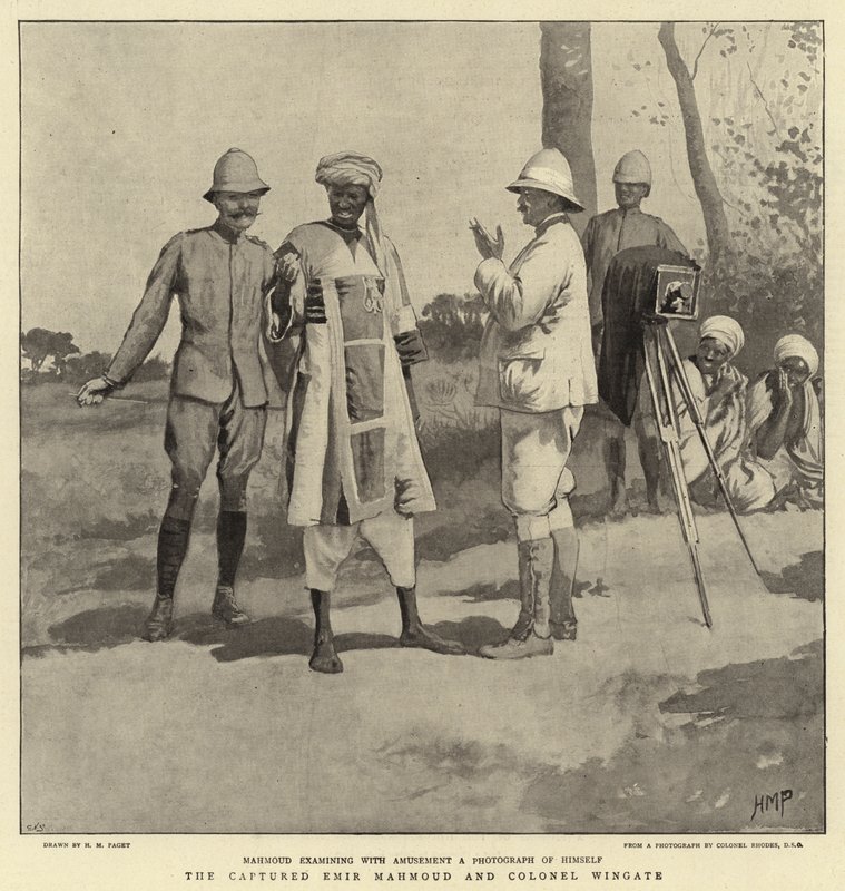 Den fangede Emir Mahmoud og oberst Wingate av Henry Marriott Paget
