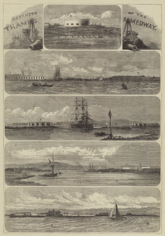 Forsvar av Themsen og Medway av Henry Spernon Tozer