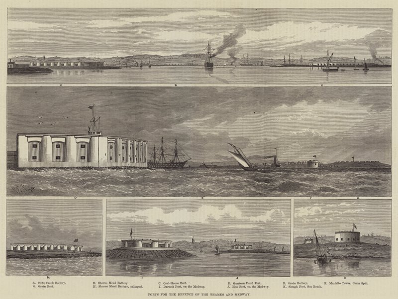 Forter for forsvaret av Themsen og Medway av Henry Spernon Tozer