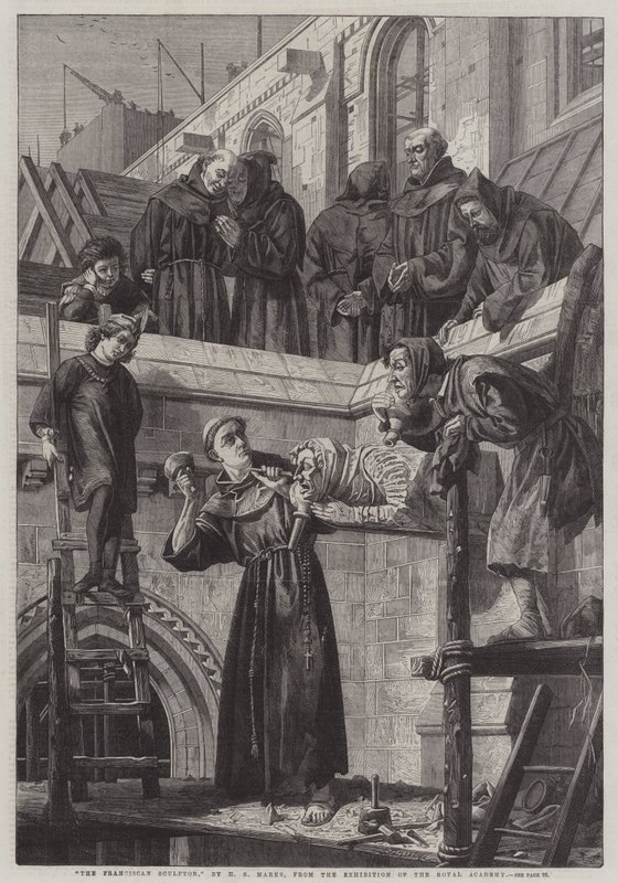Den fransiskanske billedhuggeren av Henry Stacey Marks