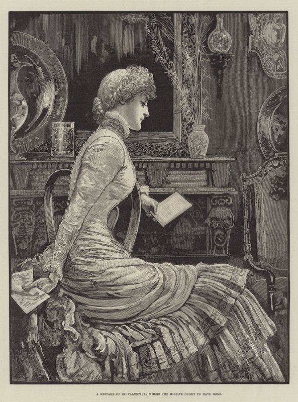 A Mistake of St Valentine, hvor Missive burde ha gått av Henry Stephen Ludlow