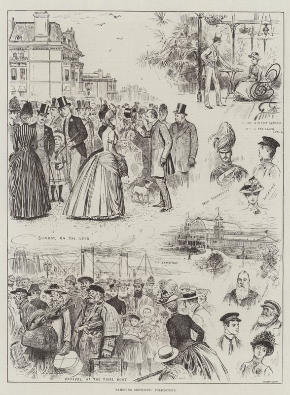 Vandrende skisser, Folkestone av Henry Stephen Ludlow