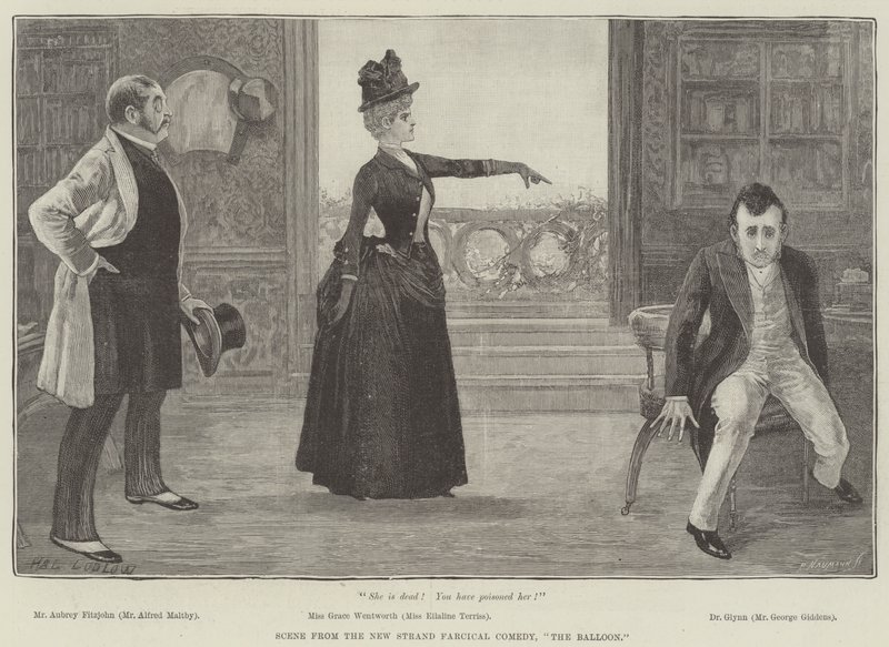 Scene fra New Strand Farcical Comedy, The Balloon av Henry Stephen Ludlow