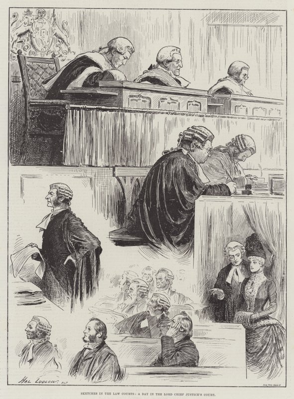 Skisser i lovdomstolene, en dag i Lord Chief Justice