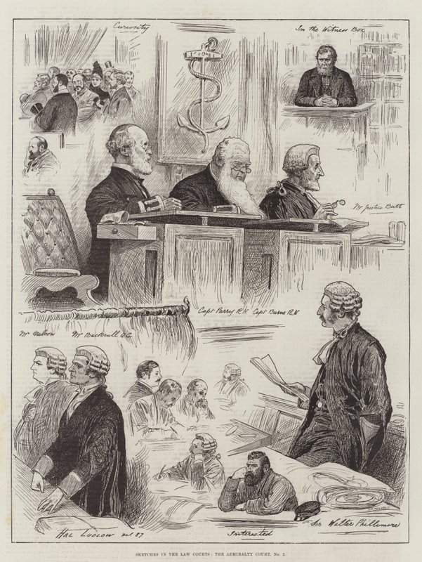 Skisser i lagrettene, Admiralitetsdomstolen, nr. 2 av Henry Stephen Ludlow