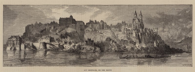 Alt Breisach, ved Rhinen av Henry William Brewer