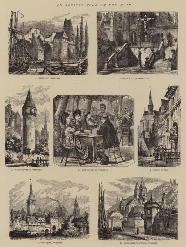 En kunstnertur på hovedgaten av Henry William Brewer