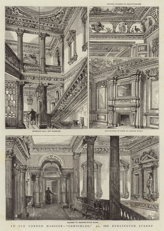 An Old London Mansion, Cowfields, 30, Old Burlington Street av Henry William Brewer