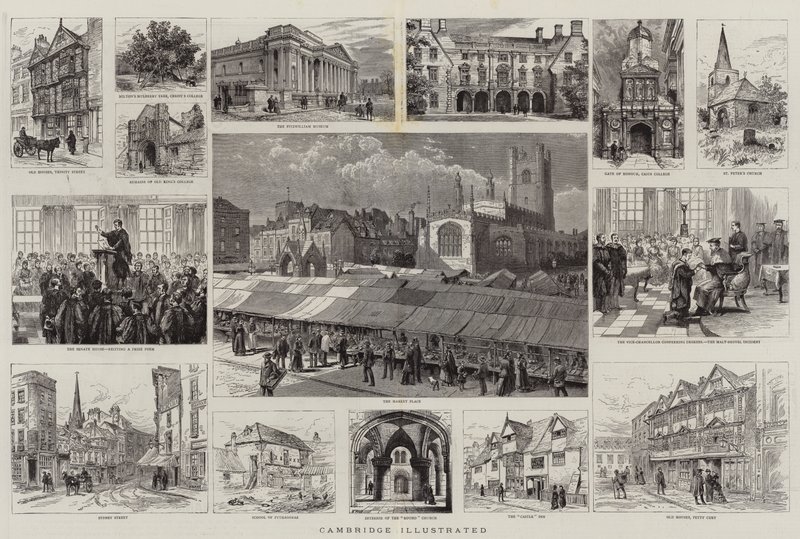 Cambridge illustrert av Henry William Brewer