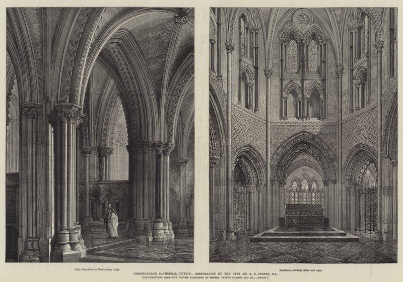 Christchurch Cathedral, Dublin, Restaurering av avdøde Mr GE Street, RA av Henry William Brewer