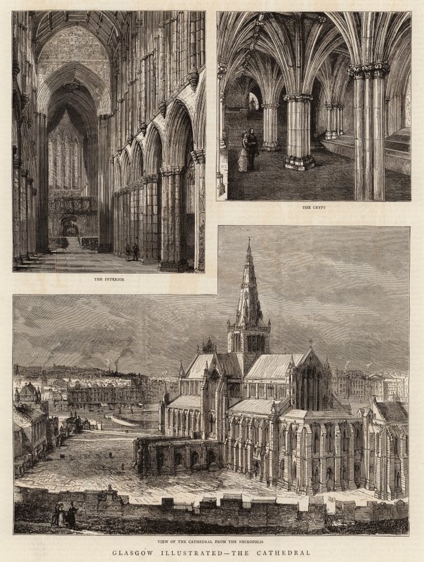 Glasgow Illustrated, katedralen av Henry William Brewer