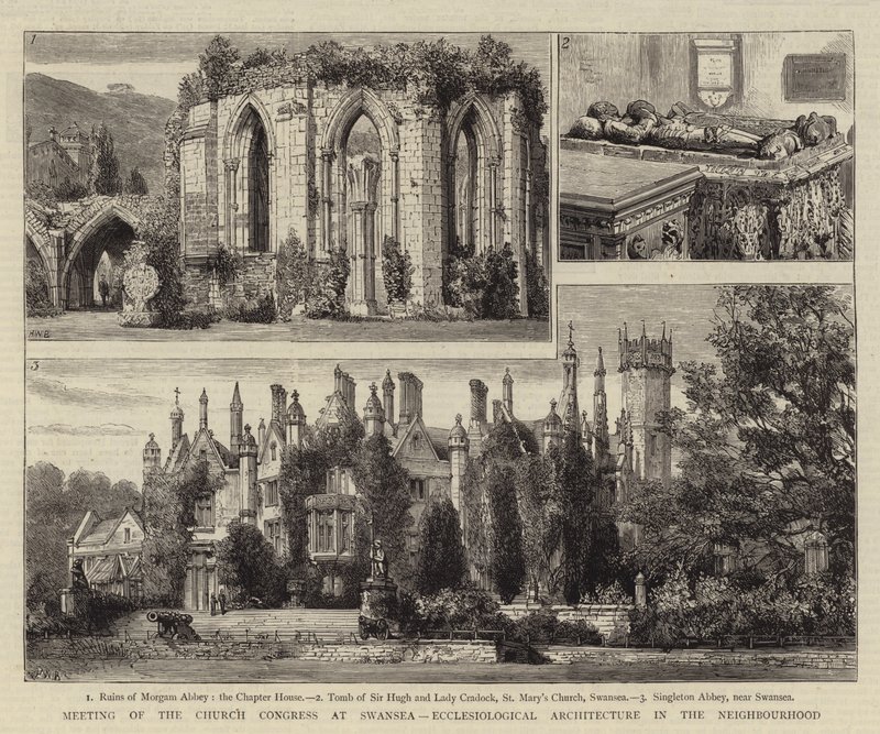 Møte for kirkekongressen i Swansea, Ekklesiologisk arkitektur i nabolaget av Henry William Brewer