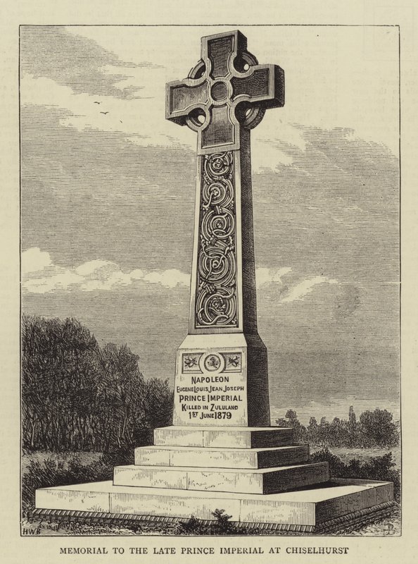 Minnesmerke over den avdøde prinsen i Chiselhurst av Henry William Brewer