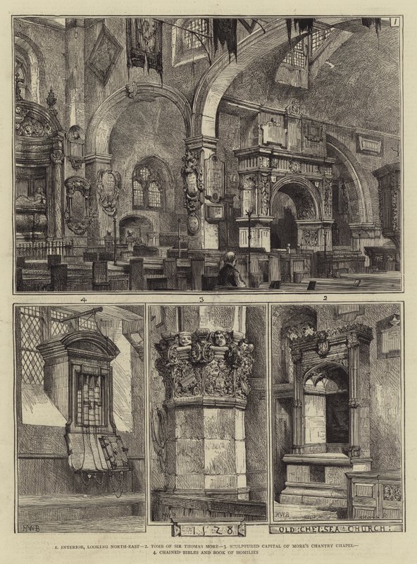 Old Chelsea Church av Henry William Brewer