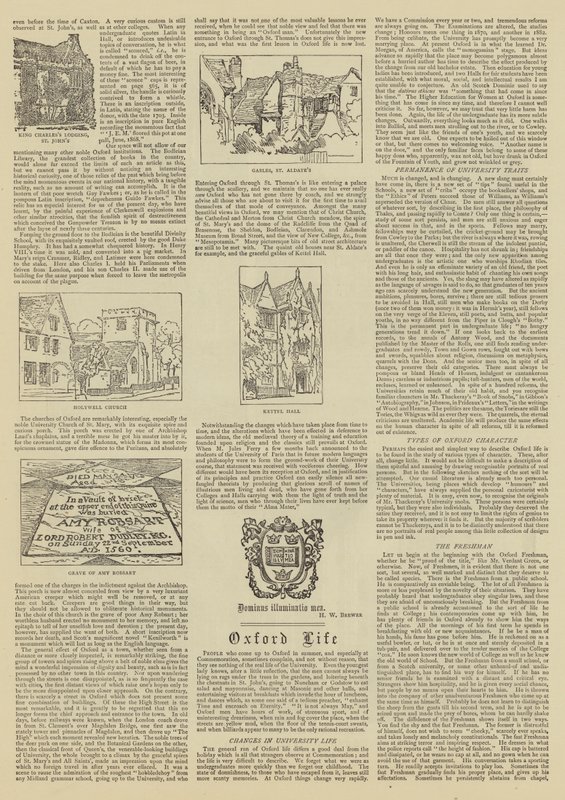 Oxford illustrert av Henry William Brewer
