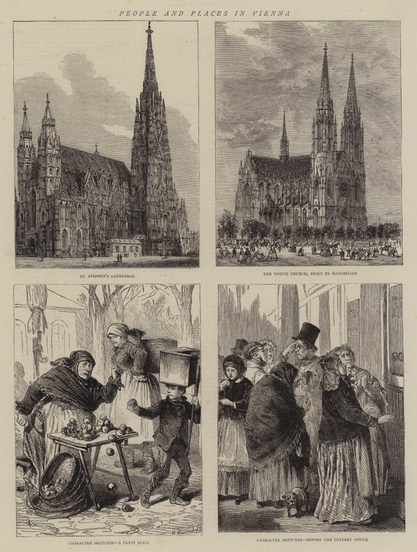 Mennesker og steder i Wien av Henry William Brewer