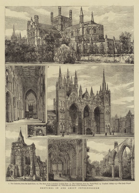Skisser i og om Peterborough av Henry William Brewer