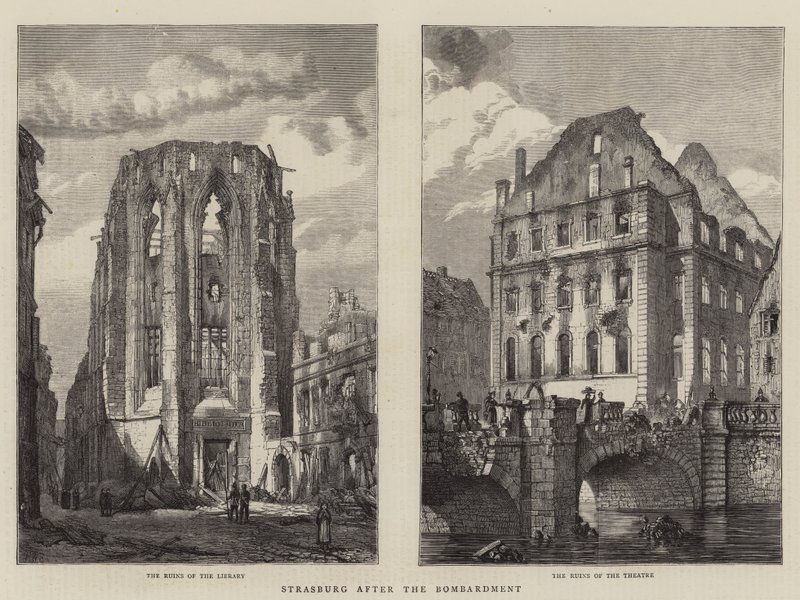 Strasburg etter bombardementet av Henry William Brewer