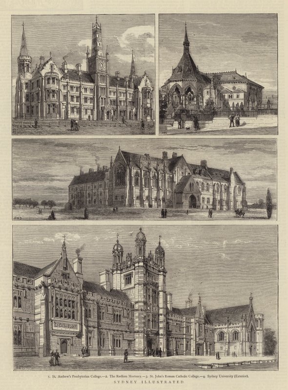 Sydney illustrert av Henry William Brewer