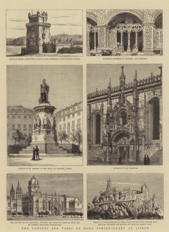 Camoens og Vasco da Gama-jubileet i Lisboa av Henry William Brewer