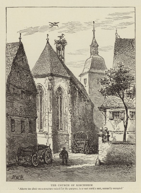 Kirken i Kirchheim av Henry William Brewer