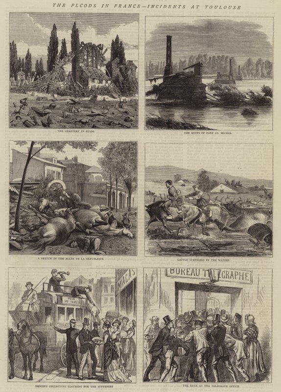 Flommen i Frankrike, hendelser i Toulouse av Henry William Brewer