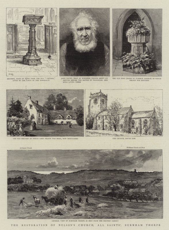 Restaureringen av Nelson's Church, All Saints', Burnham Thorpe av Henry William Brewer