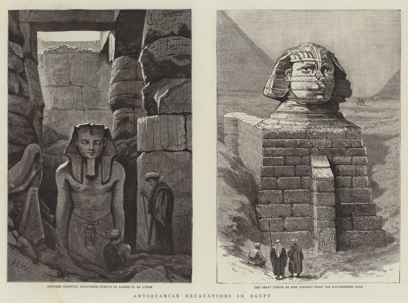 Antikvariske utgravninger i Egypt av Henry Woods