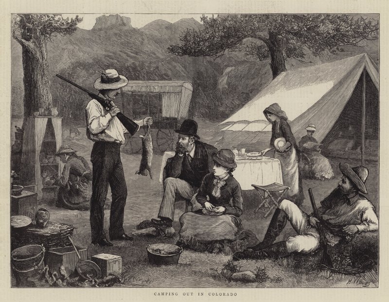 Camping ute i Colorado av Henry Woods