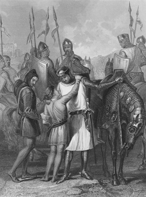 Richard de Clare, andre jarl av Pembroke, tok avskjed med broren av Henry after Warren
