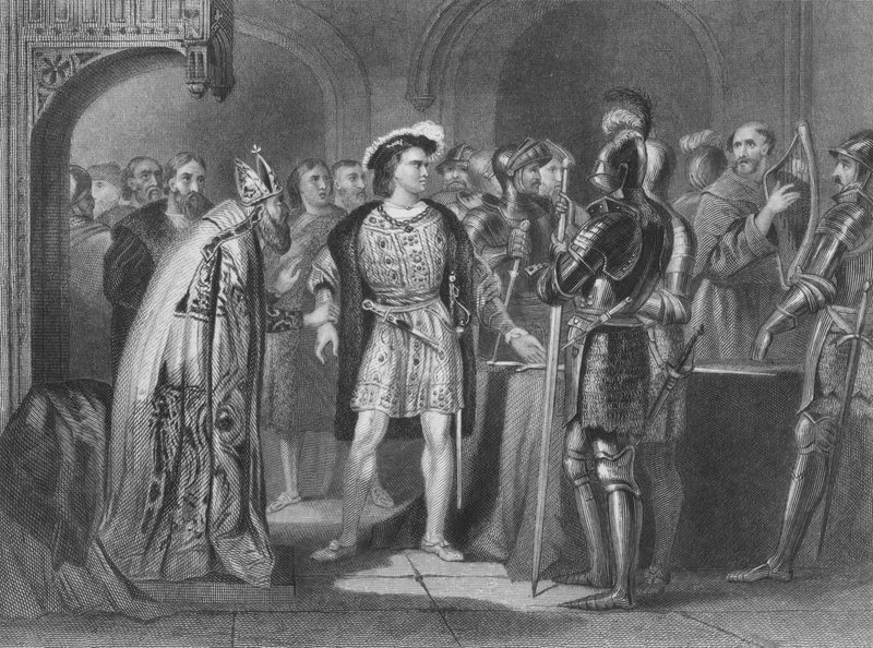 Thomas FitzGerald, 10. jarl av Kildare, gir avkall på sin troskap til Henry VIII av England av Henry after Warren